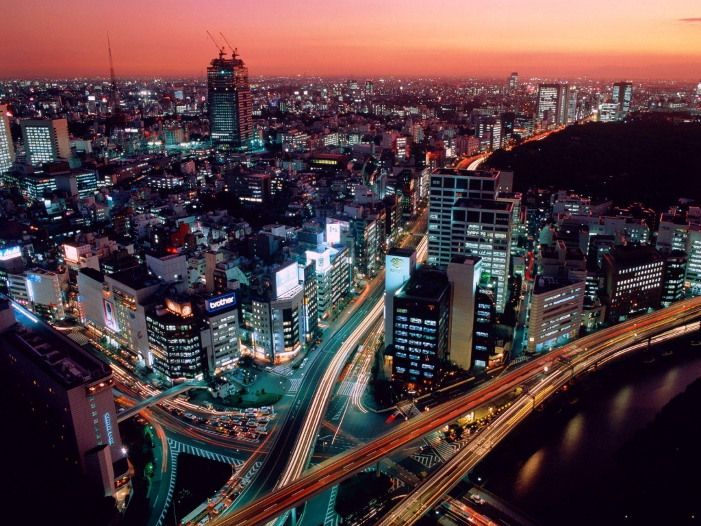 Ночной Токио поражает своей красотой