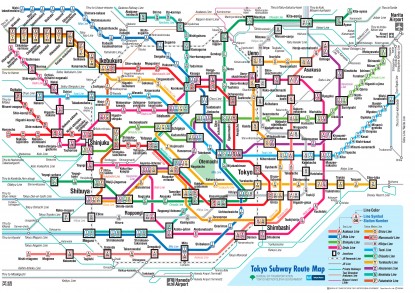 tokyo metro map токио карта метро