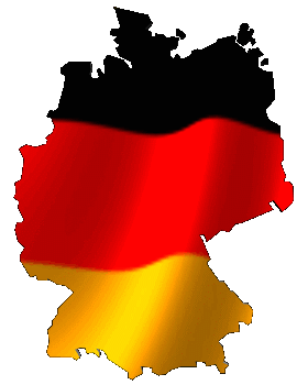 Флаг Германии и карта