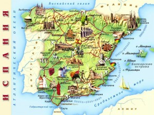 Испания карта